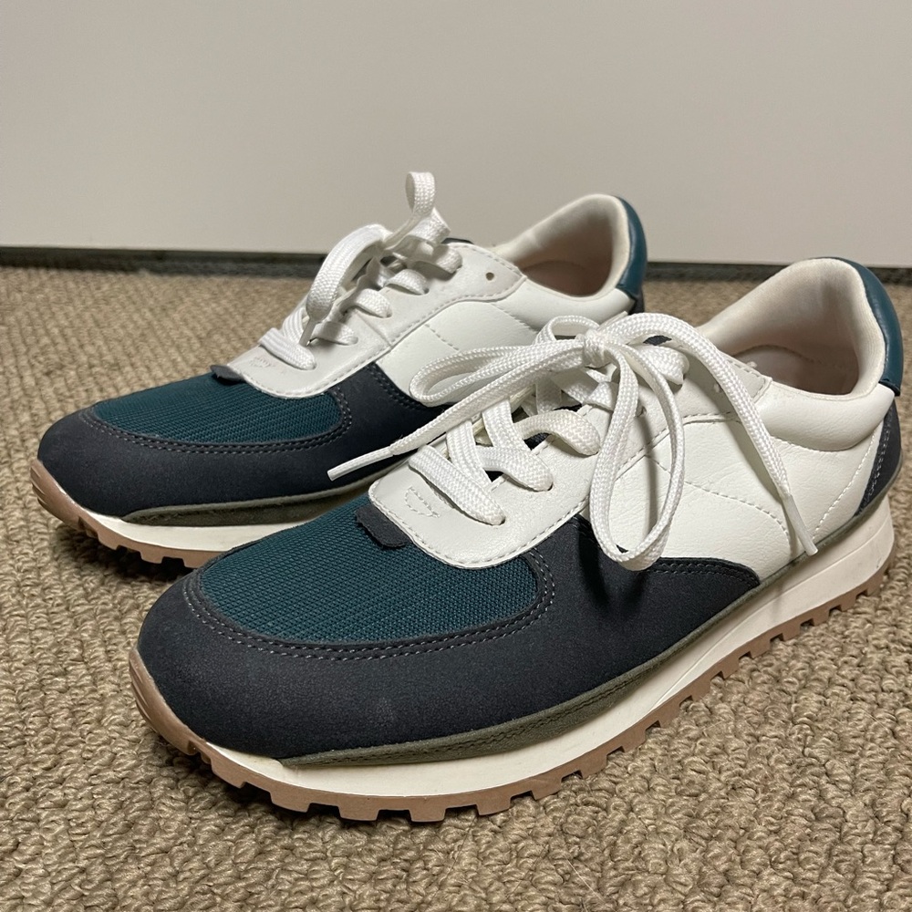 Universal Thread - Blue, Olive, White and Teal Sneakers - Women’s Size 9.5